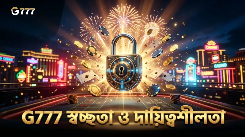 স্বচ্ছতা ও দায়িত্বশীলতার জন্য G777 এর প্রতিশ্রুতি