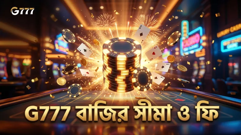 G777 প্ল্যাটফর্মে বাজির সীমা ও ফি নিয়ে স্পষ্ট ধারণা