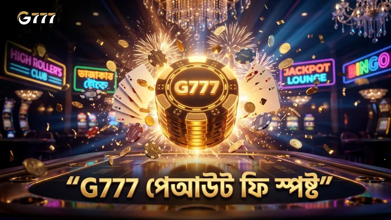 G777-এ পেআউট ফি ও সীমা সম্পর্কে পরিষ্কার ধারণা নিন