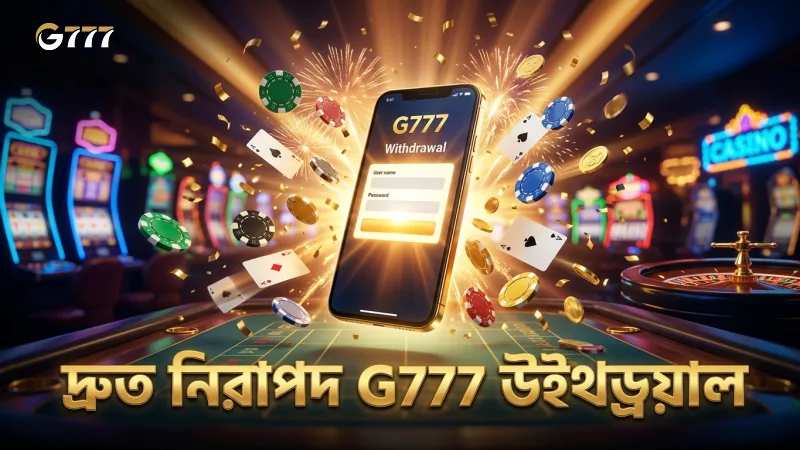 G777-এ দ্রুত ও নিরাপদ উইথড্রয়াল প্রক্রিয়া সম্পন্ন করুন