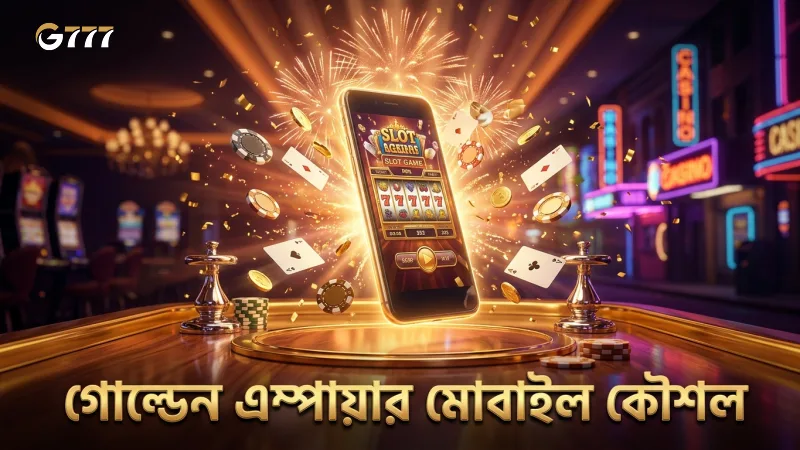 মোবাইলের মাধ্যমে গোল্ডেন এম্পায়ার কৌশল দ্রুত প্রয়োগ।