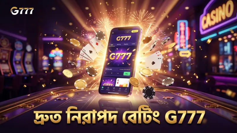 G777 অ্যাপের মাধ্যমে দ্রুত ও নিরাপদ আইপিএল বেটিং অভিজ্ঞতা।