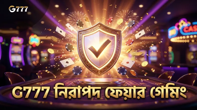 G777 প্ল্যাটফর্মে নিরাপদ ও ফেয়ার গেমিং পরিবেশ।