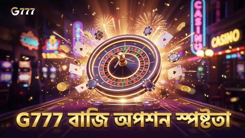 বিভিন্ন বাজি ধরার অপশন ও পে-টেবিলের স্পষ্ট চিত্র।