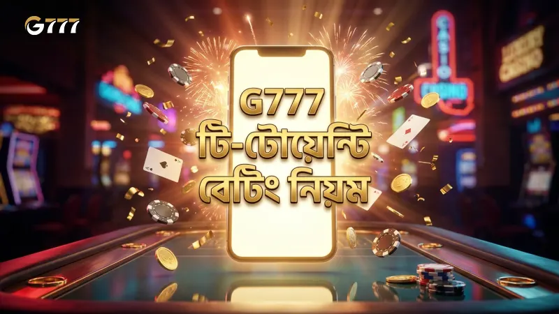 G777 প্ল্যাটফর্মে টি-টোয়েন্টি বিশ্বকাপ বেটিংয়ের মৌলিক নিয়ম সহজবোধ্য।