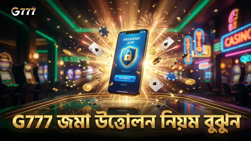 সঠিক জমা উত্তোলন নিয়ম বুঝে G777 তে ঝুঁকি কমান