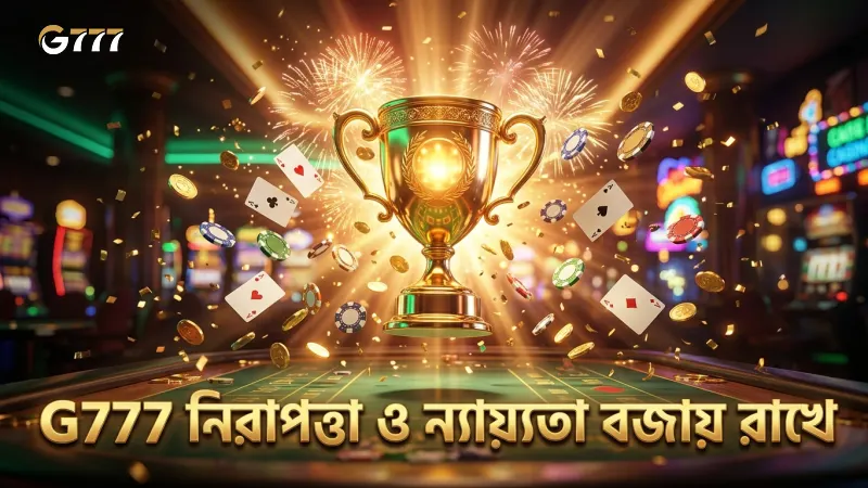 নিয়ন্ত্রক কাঠামো অনুযায়ী G777 নিরাপত্তা ও ন্যায্যতা নিশ্চিত করে খেলুন